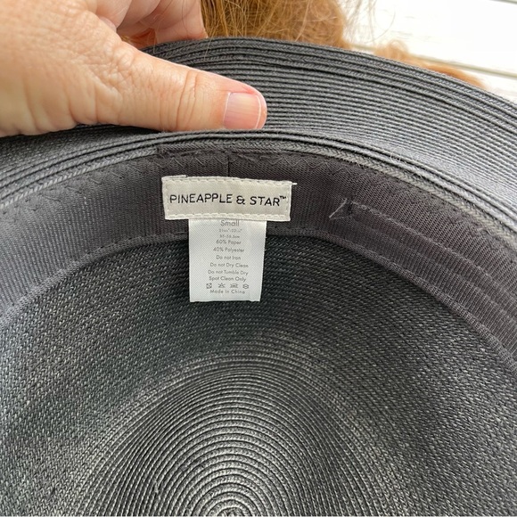 Pineapple & Star Classic Black Fedora Hat - Picture 4 of 6